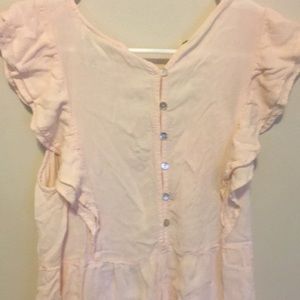 Forever 21 Light baby pink sheer top